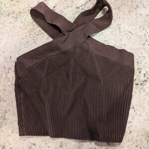 Aritzia Babaton Crop Brown Small